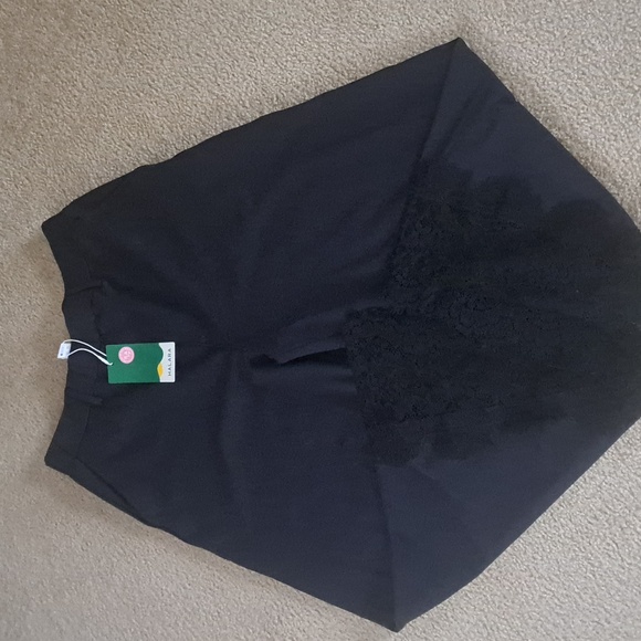 LARGE    HALARA WIDE LEG LACE HEM WORK PANTS - Picture 5 of 11